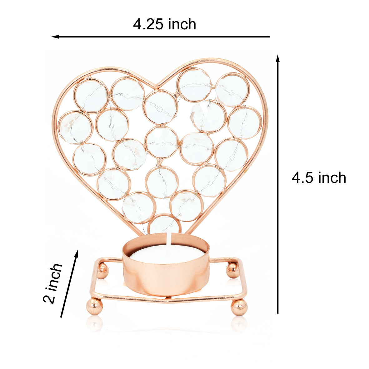 Crinds Heart Shape Candle Lamp