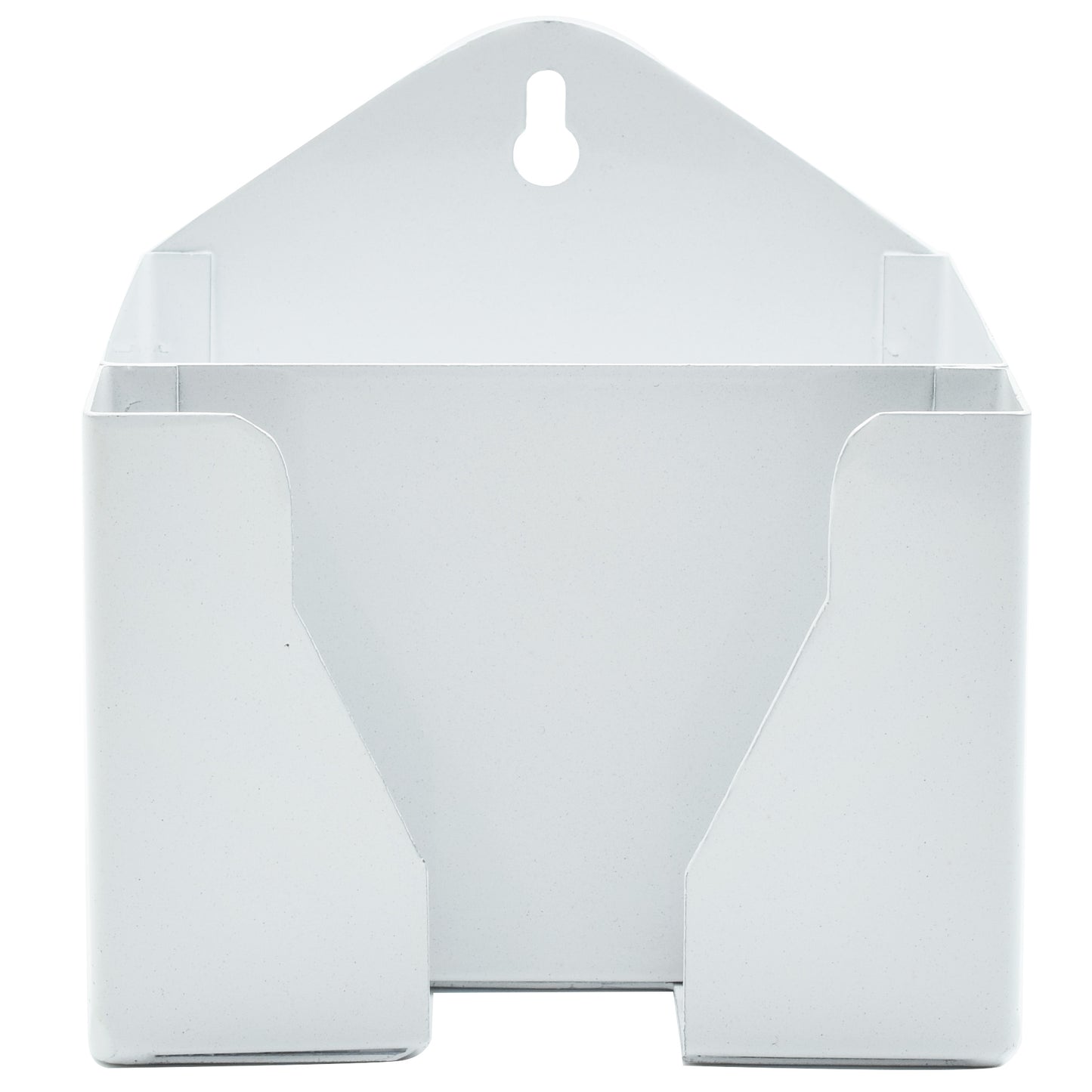 Crinds® Pure Metal Double Pocket Mobile holder for Wall (White)