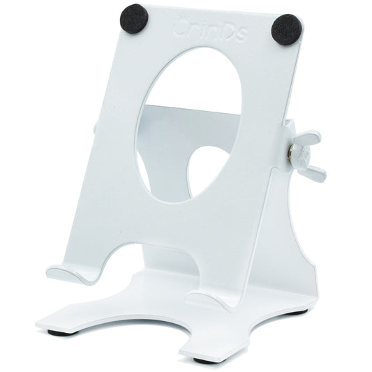 Crinds Pure Metal Mobile Stand for Table (White)