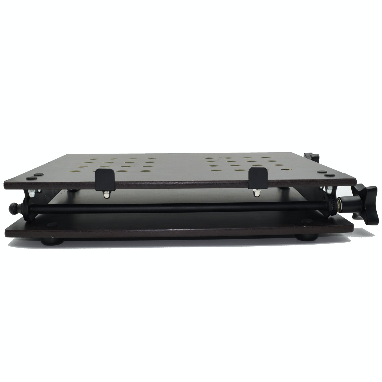 Crinds Pure Metal Laptop Stand for Table (Black)