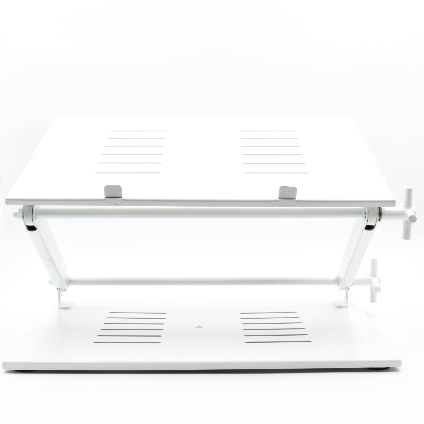 Crinds Pure Metal Laptop Stand for Table (White)