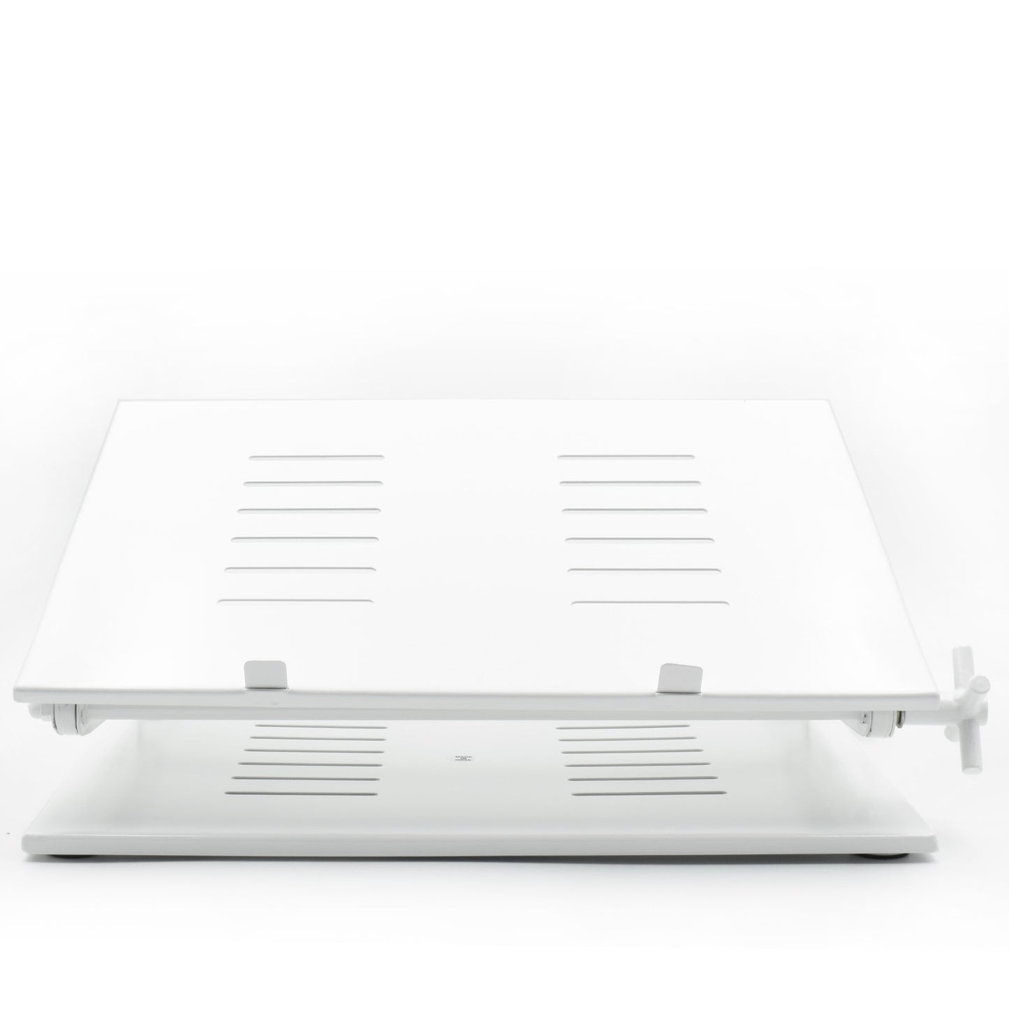Crinds Pure Metal Laptop Stand for Table (White)