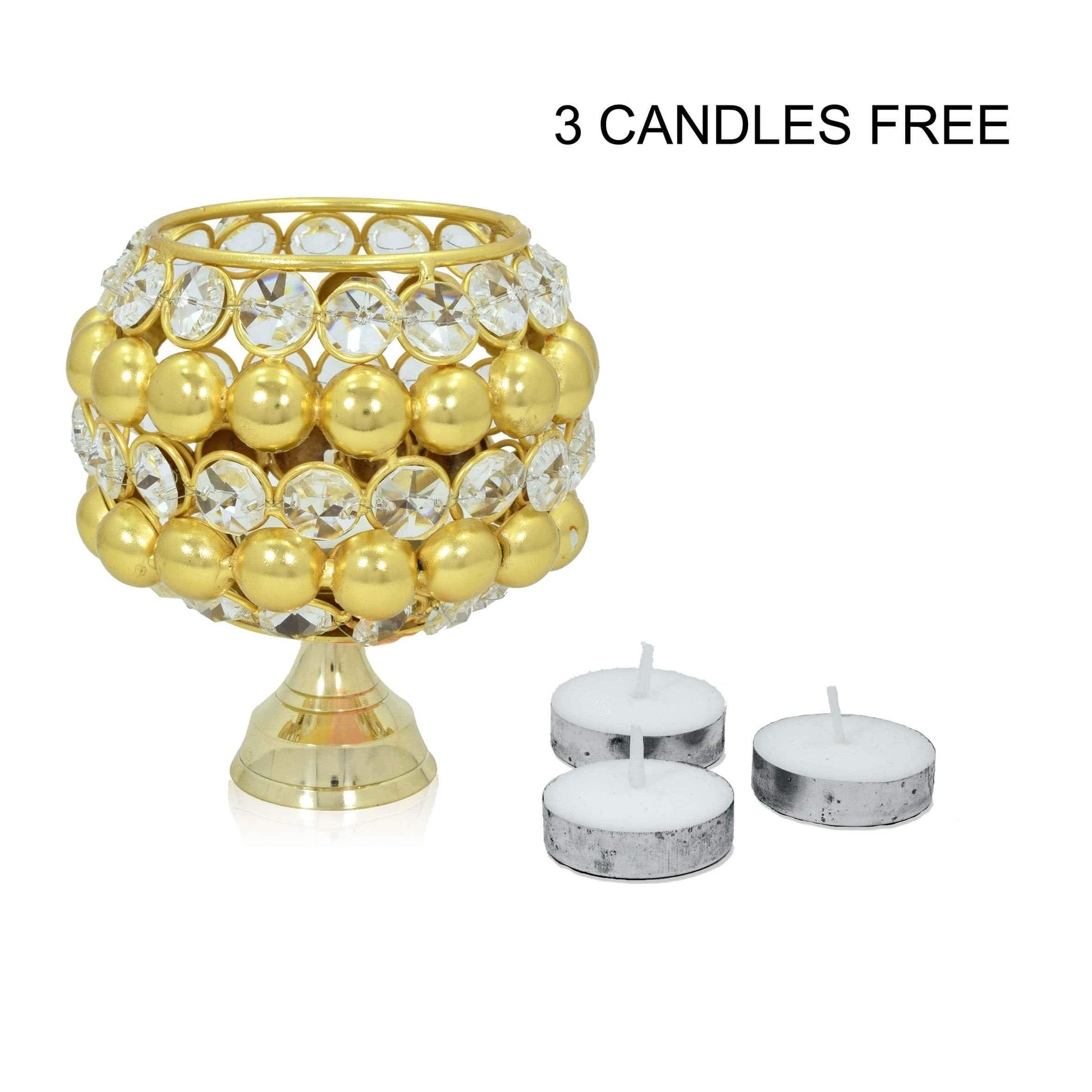 Crinds designer Crinds Roi Crystal Candle Lamp Men Women Ladies Girls