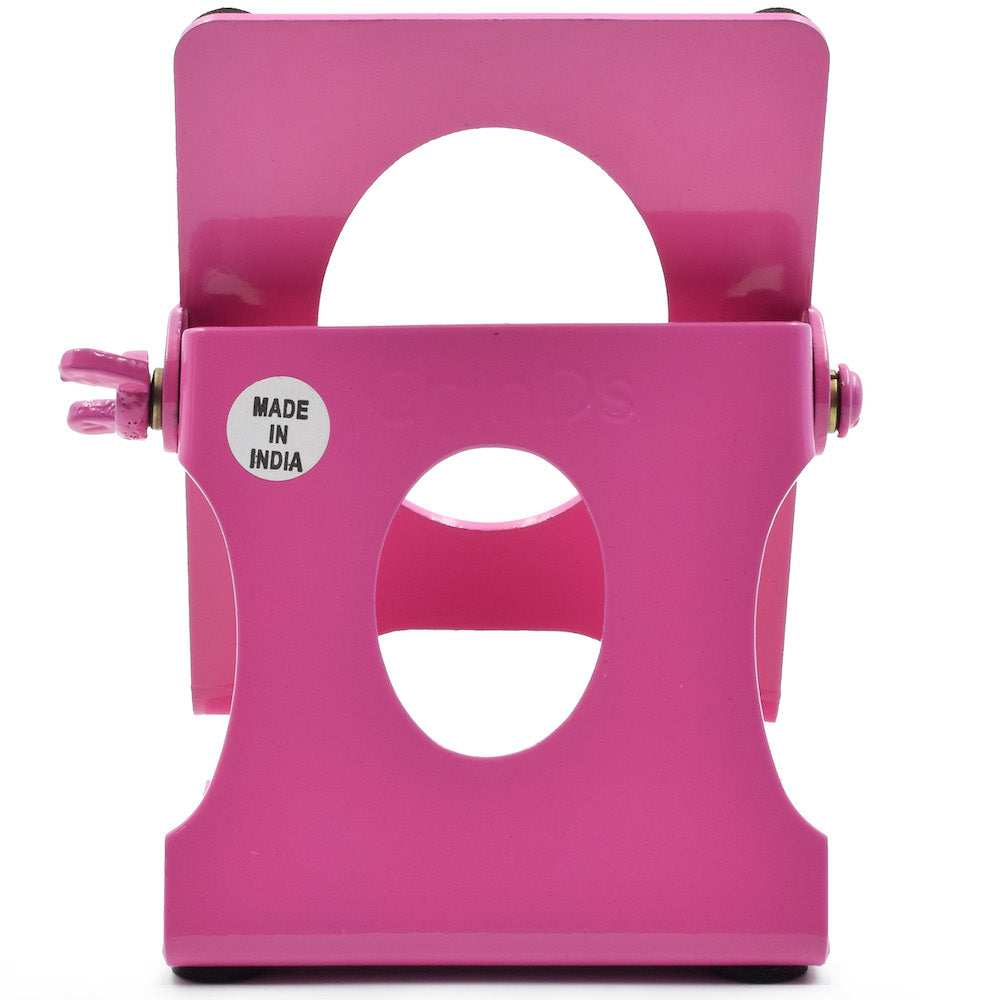 Crinds Pure Metal Mobile Stand for Table (Pink)
