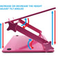 Crinds Pure Metal Laptop Stand for Table (Pink)