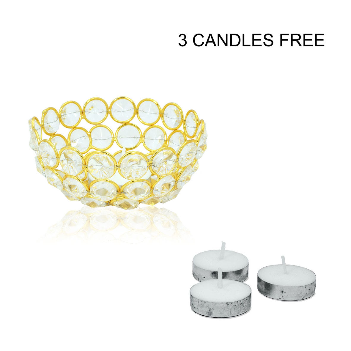 Crinds Bowl Candle Lamp - Small