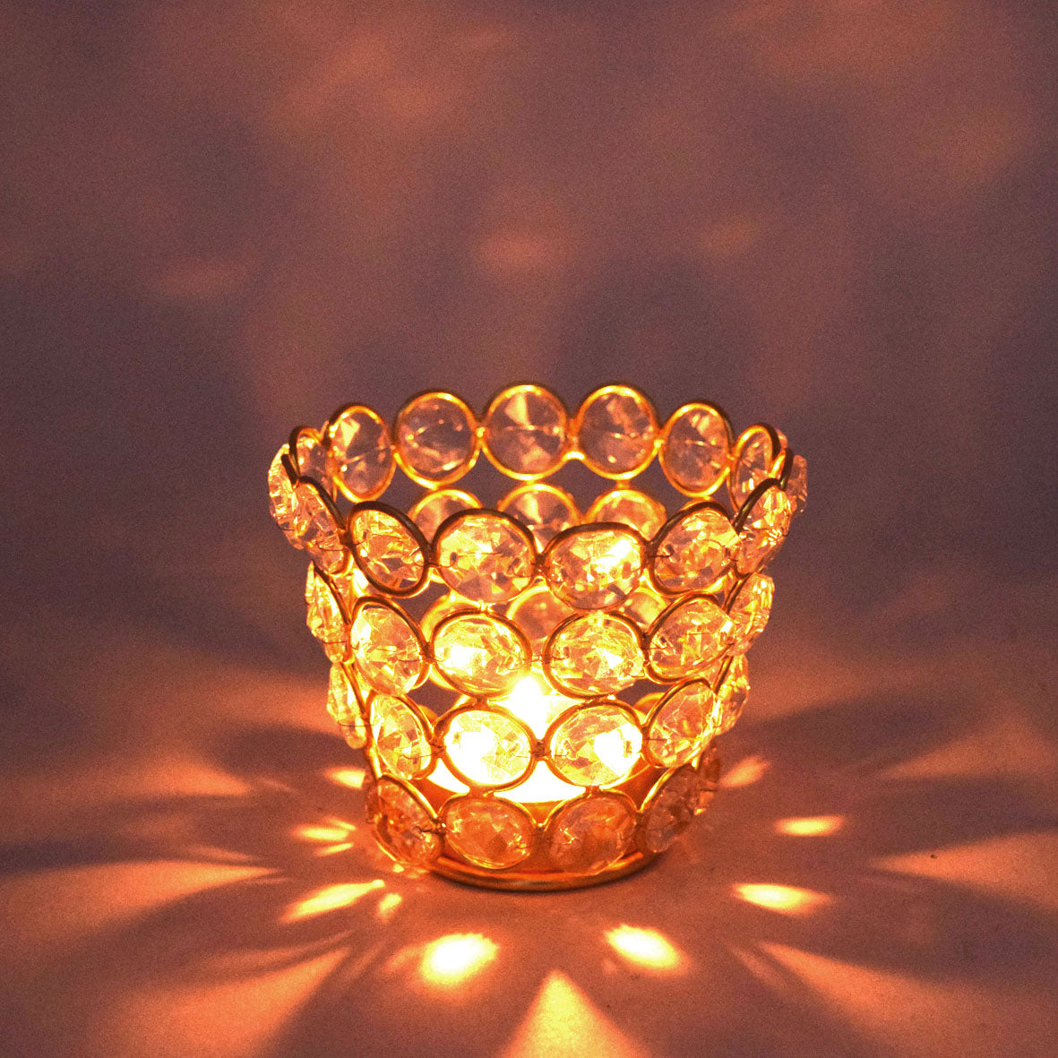 Crinds Glass Candle Lamp - Small