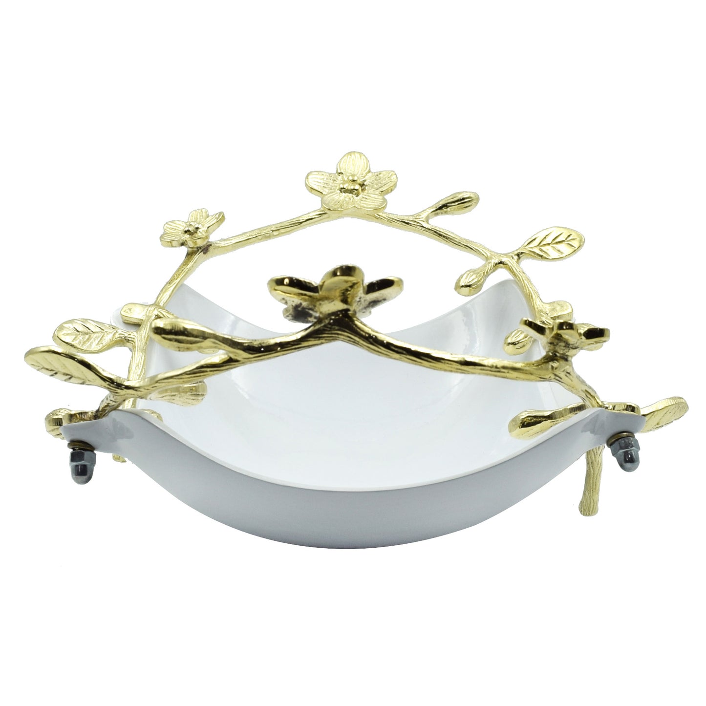 Crinds Pure Metal Luxury Brass Platter Tray for Snacks